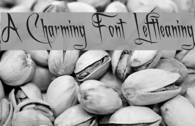 A Charming Font Leftleaning Font examples