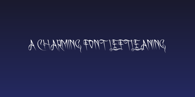 A Charming Font Leftleaning Social Header