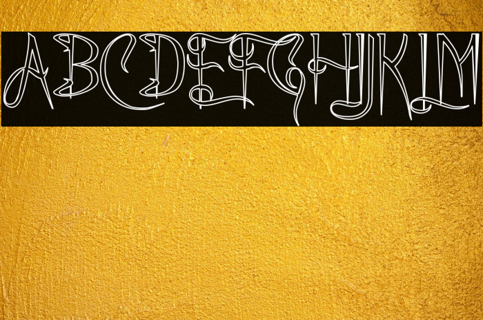 A Charming Font Outline Example 3