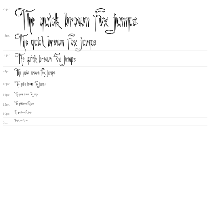 A Charming Font Outline Waterfall