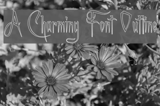 A Charming Font Outline フォント examples