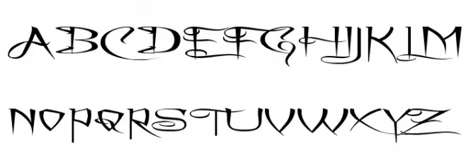 A Charming Font Superexpanded 字体 大写