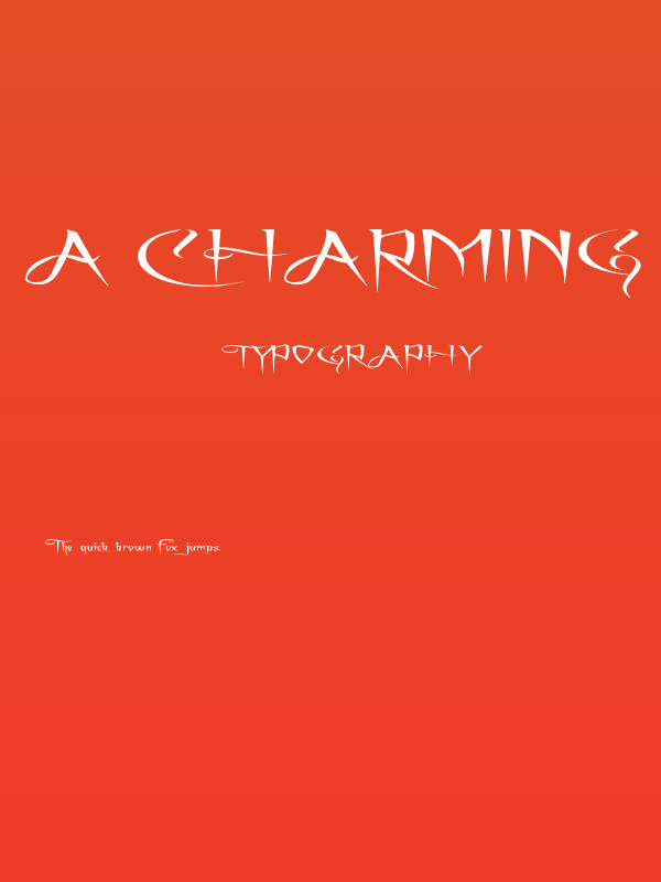 A Charming Font Superexpanded Poster