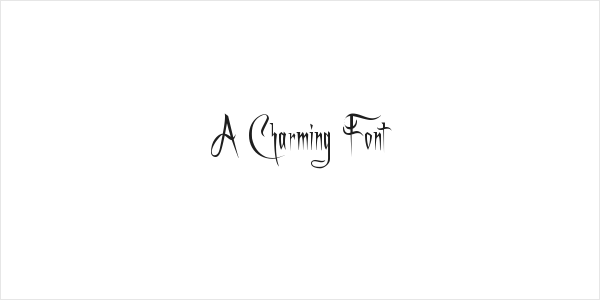 A Charming Font Logo