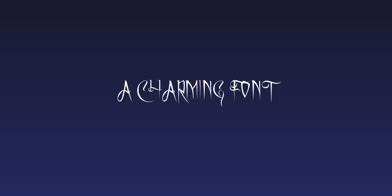 A Charming Font Social Header