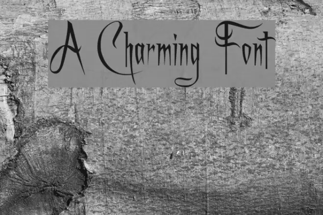 A Charming Font Шрифта examples