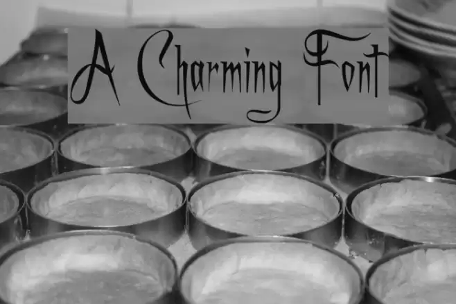 A Charming Font Шрифта examples