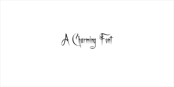A Charming Font Logo