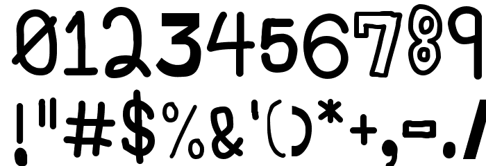 A Childish Wonders Font OTHER CHARS