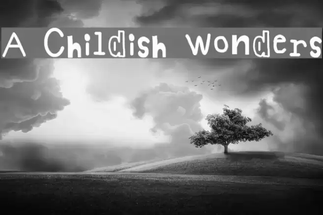 A Childish Wonders フォント examples