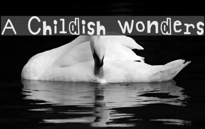 A Childish Wonders フォント examples