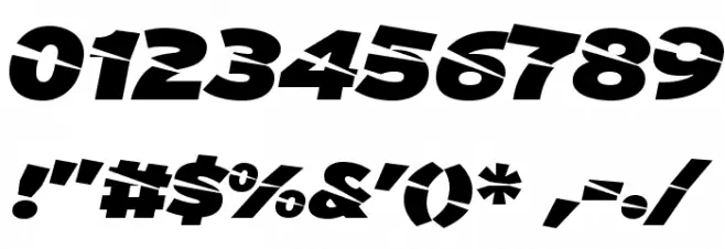 A-Cuchillada Font OTHER CHARS