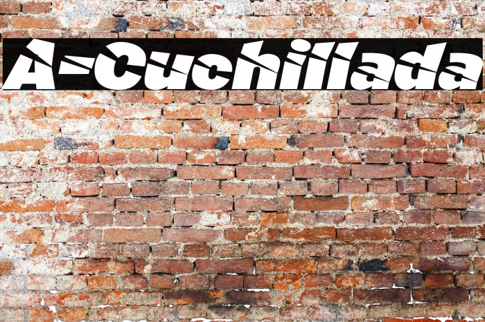 A-Cuchillada Font examples