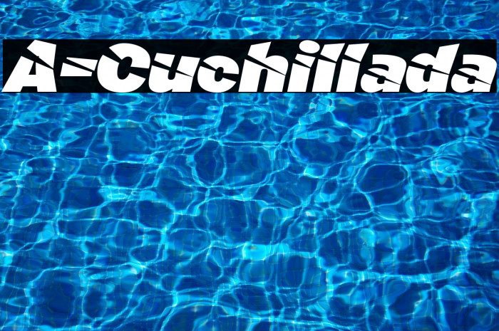 A-Cuchillada Font examples