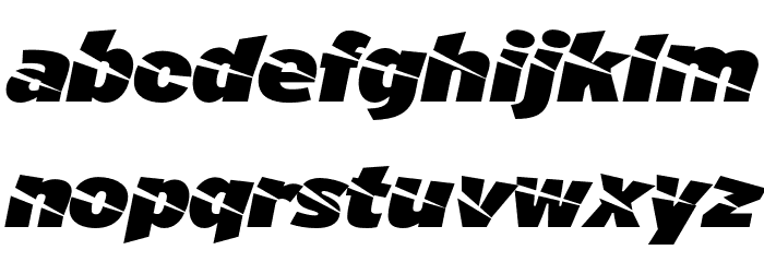 A-Cuchillada Font LOWERCASE