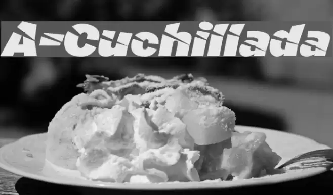 A-Cuchillada Font examples