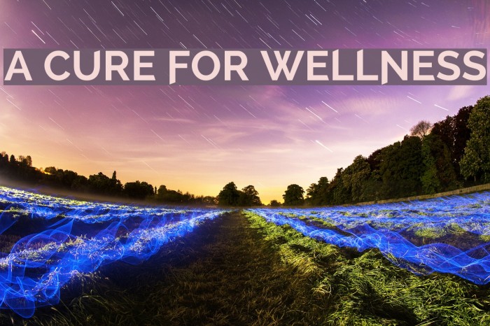 A Cure For Wellness Font examples