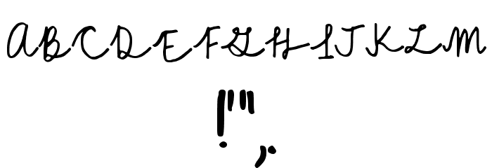 A Cursive Regular Schriftart Anderer Schreiben
