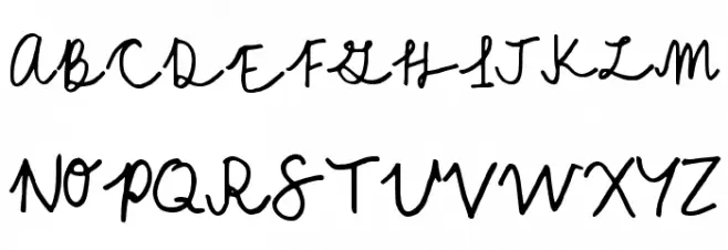 A Cursive Regular Fuentes MAYÚSCULAS