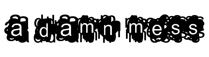 A Damn Mess Font