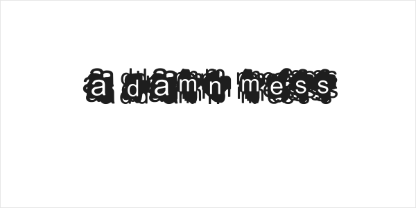A Damn Mess Logo