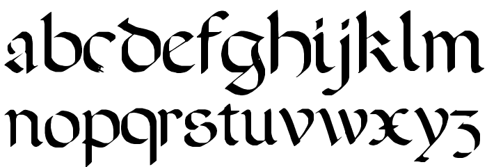 A Dark Wedding Font Litere mici
