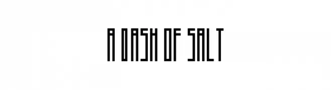 A Dash of Salt  les polices de caractères gratuit tlcharger