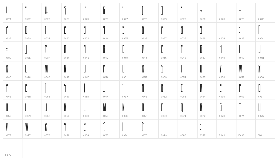 A Dash of Salt Character Map