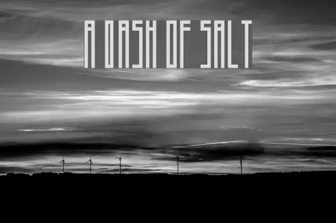 A Dash of Salt Font examples