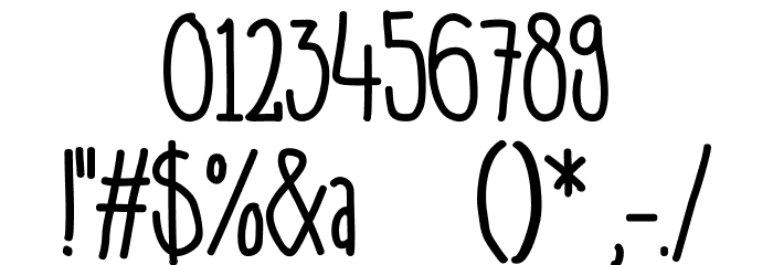 A Day in September Font OTHER CHARS