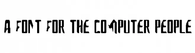 A Font For The Computer People  Free Fonts Download