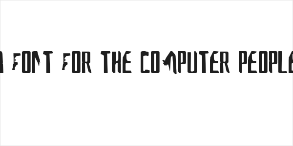 A Font For The Computer People Logo