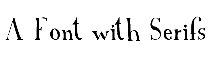 A Font with Serifs Шрифта