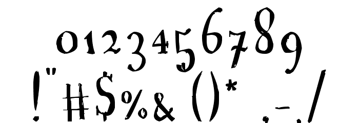 A Font with Serifs Font OTHER CHARS