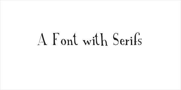 A Font with Serifs Logo