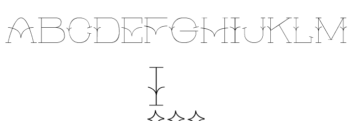 A Glimpse Font Alte caractere