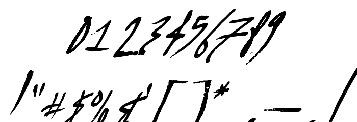 A Glitch In Time フォント その他の文字