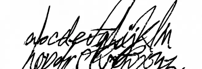 A Glitch In Time フォント 大文字