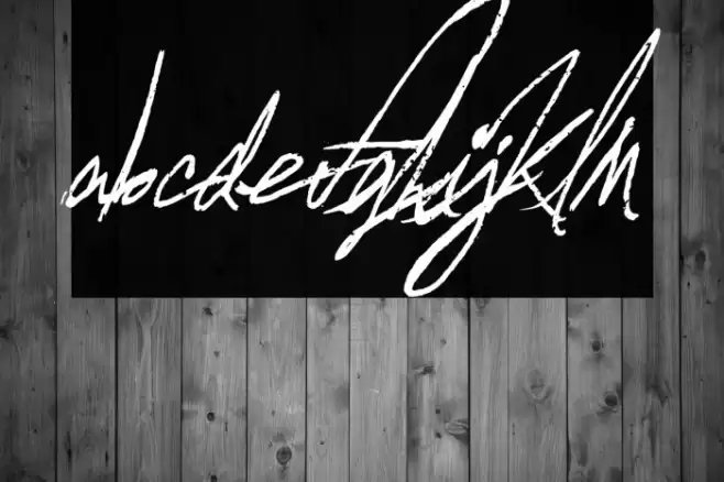 A Glitch In Time フォント examples