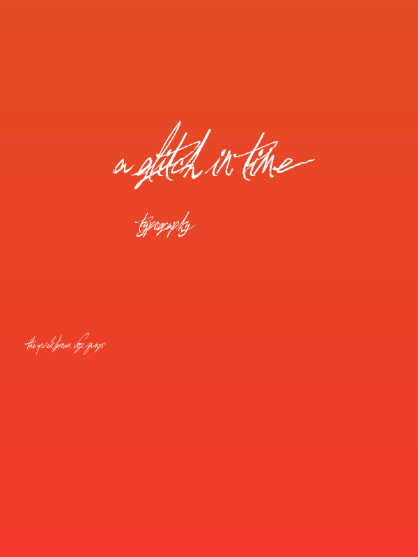 A Glitch In Time Poster