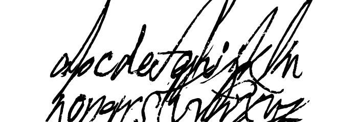 A Glitch In Time フォント 小文字
