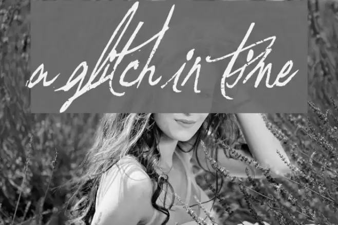 A Glitch In Time Font examples