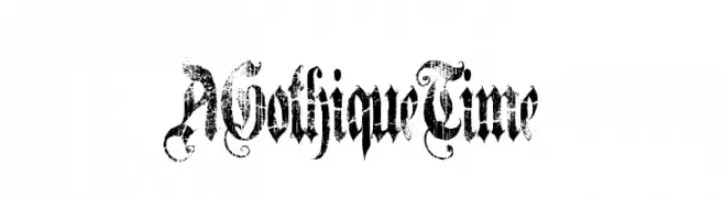 A Gothique Time   Frei Schriftart Herunterladen
