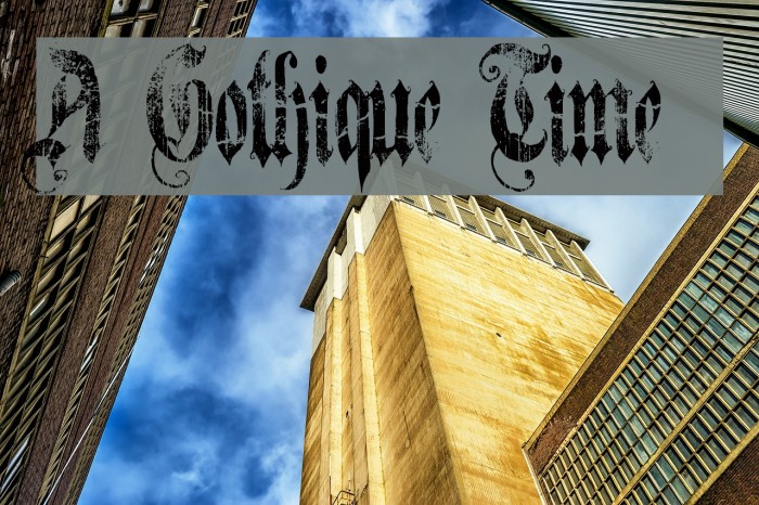 A Gothique Time لخطوط تنزيل examples