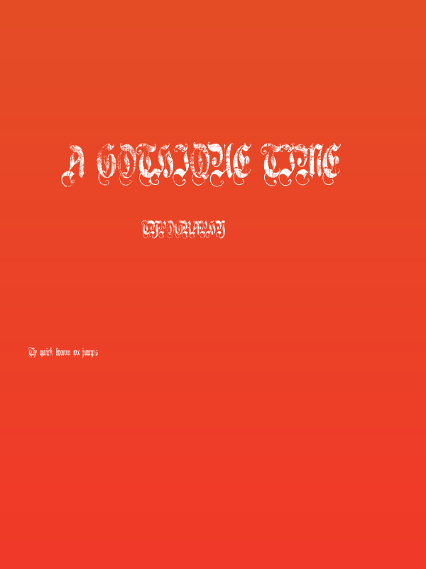 A Gothique Time  Poster