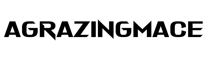 A Grazing Mace Font