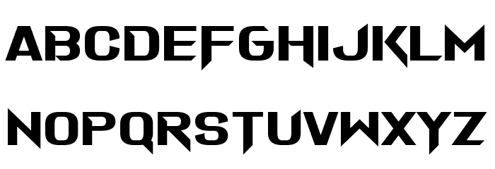 A Grazing Mace Font LOWERCASE