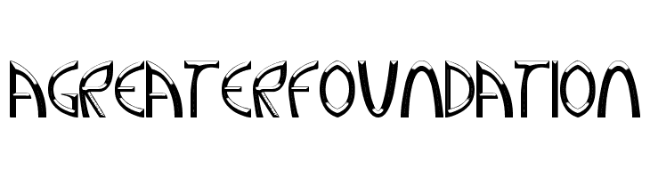 A Greater Foundation Font