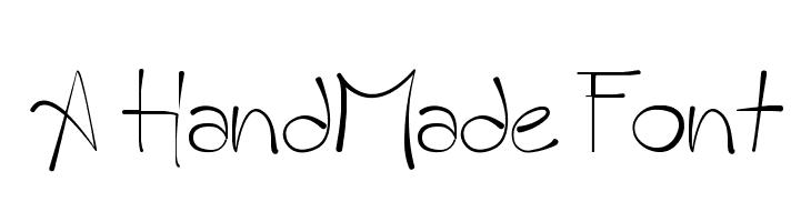 A Handmade Font Font