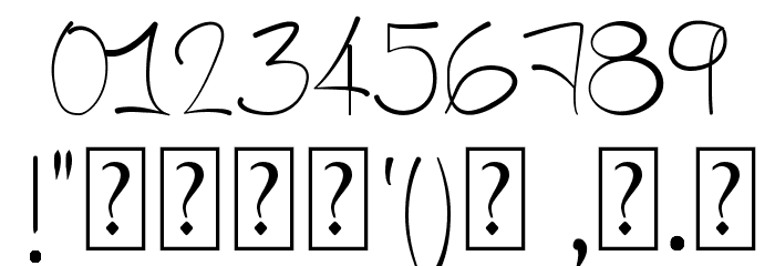 A HandMade Font Font OTHER CHARS